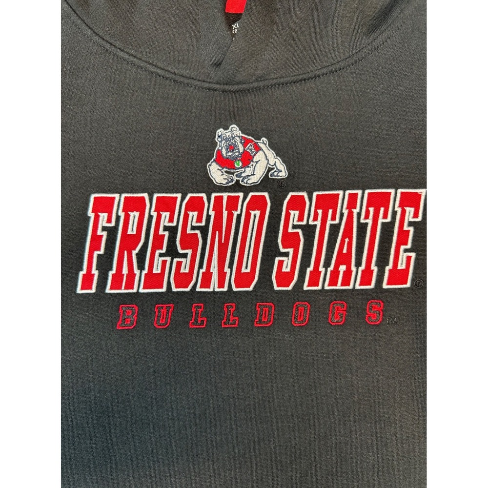 Fresno State Bulldogs Hoodie Youth XL 20 Black Red Go Dogs Colosseum Pullover - Picture 3 of 8
